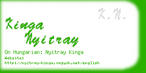 kinga nyitray business card